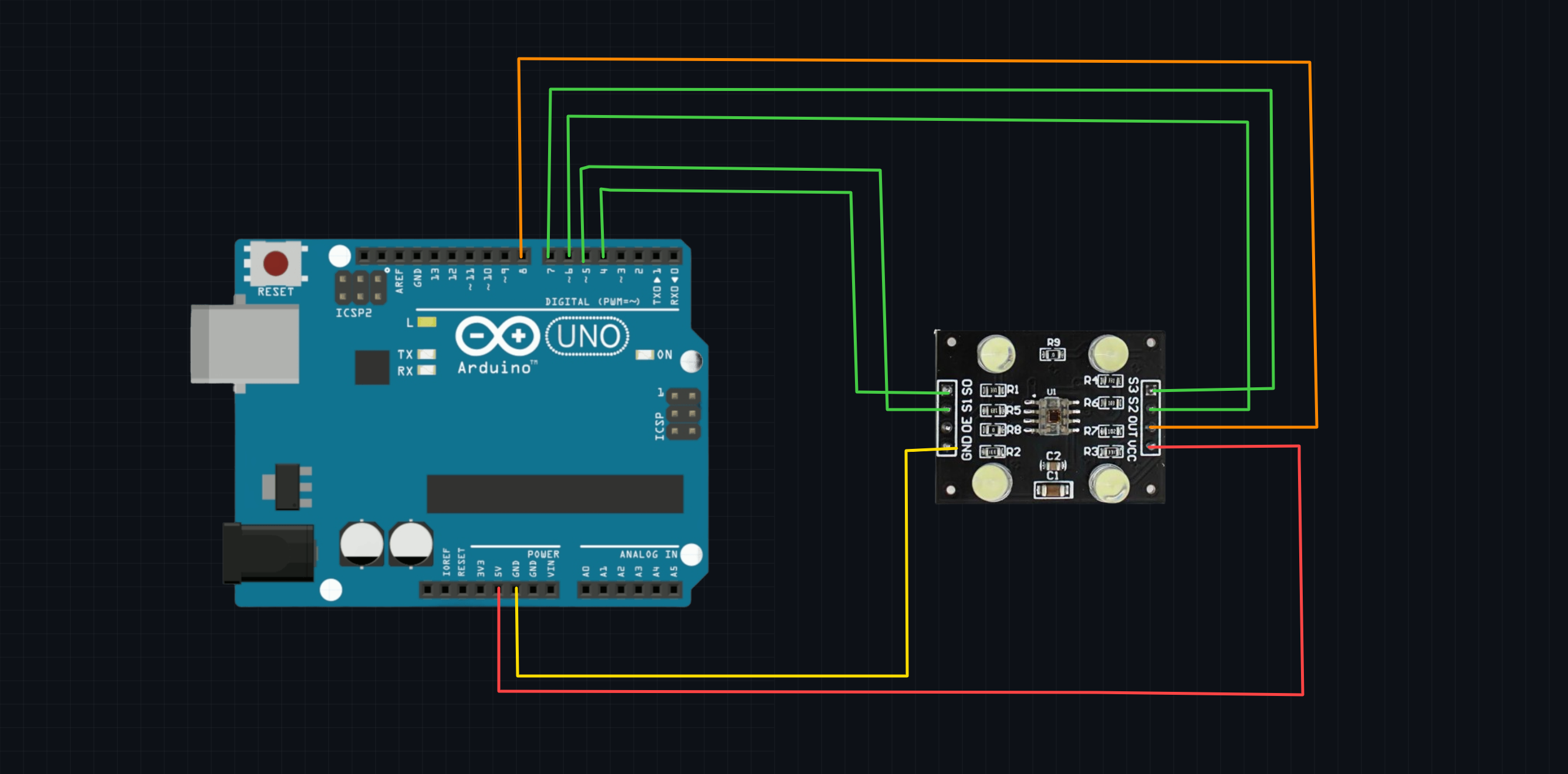 TCS3200 Color Recognition Sensor Module
